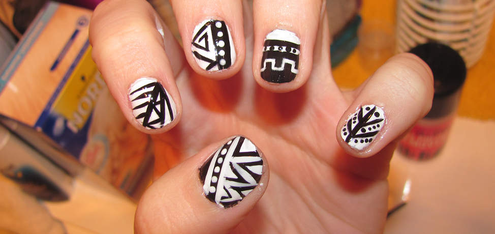 Aztec nail designs