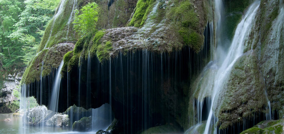 Beautiful waterfalls in Romania