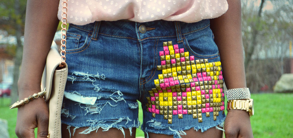DIY denim shorts
