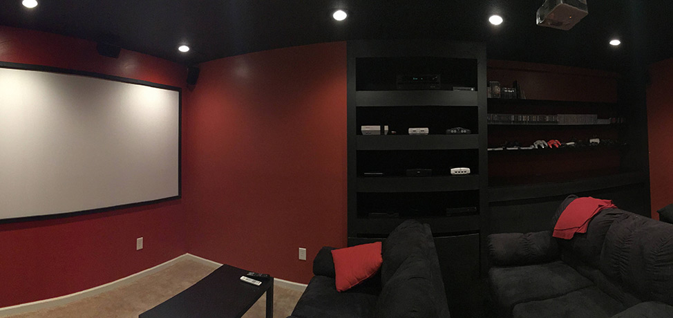 DIY home theater in your basement